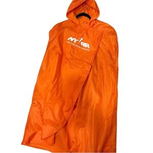 NYRR Orange Hooded Race Poncho